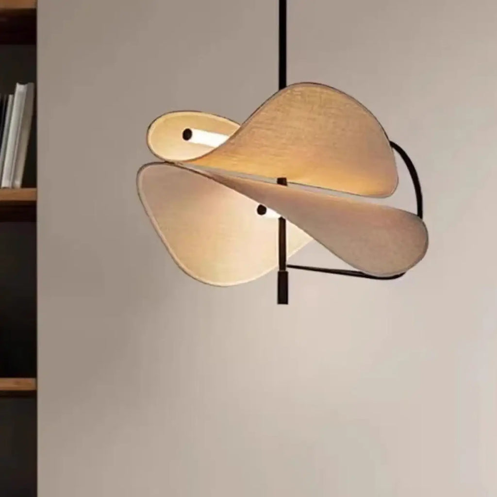 Lampe Suspendue Design en Tissu Beige | Yari