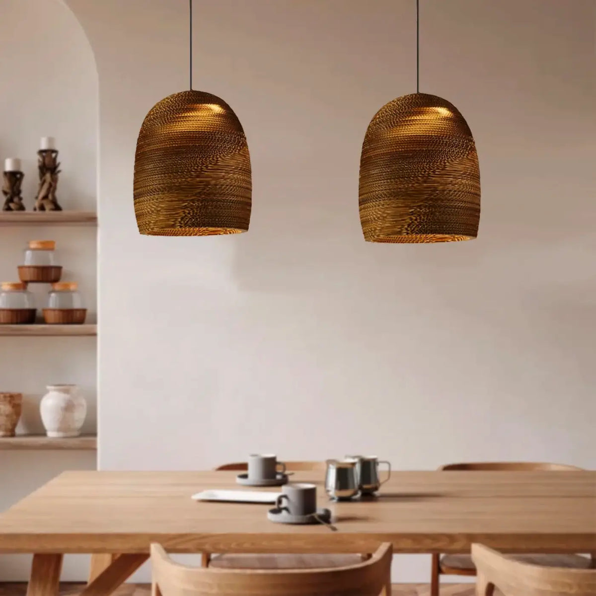 Lampe Suspendue en Papier Sculpté | Sota