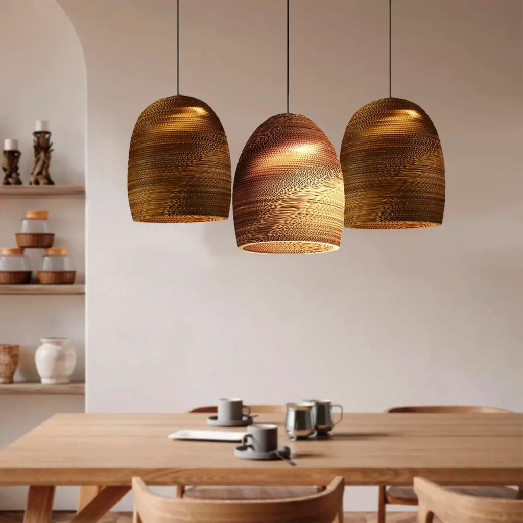 Lampe Suspendue en Papier Sculpté | Sota