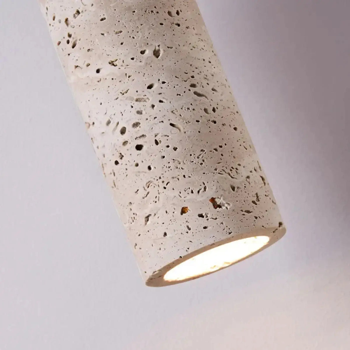 Lampe Suspendue Pierre Naturelle et Bois | Kalo