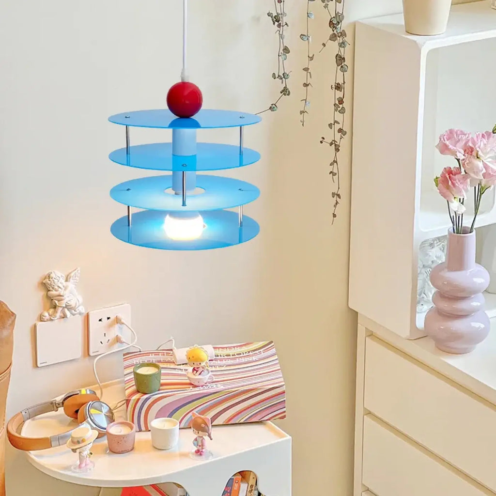 Suspension Enfant Bleue Au Design Créatif | Luta