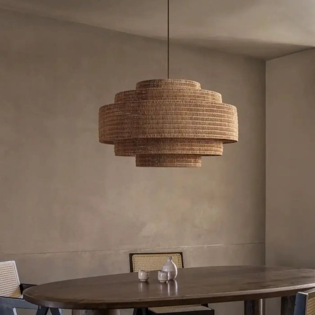 Lampe Suspendue en Fibres Naturelles Bohème | Aro