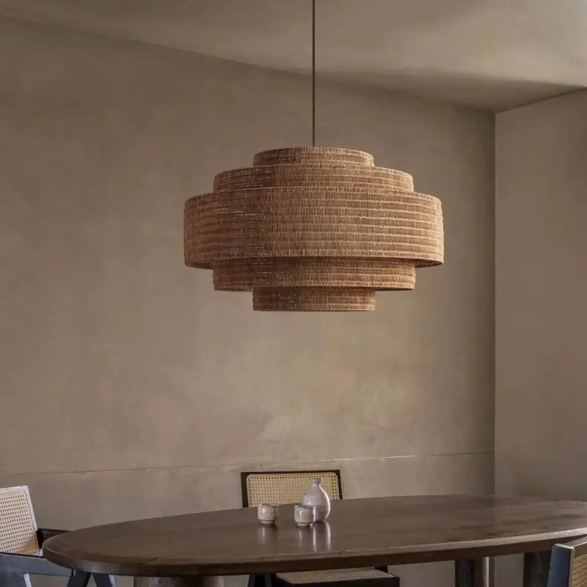 Lampe Suspendue en Fibres Naturelles Bohème | Aro