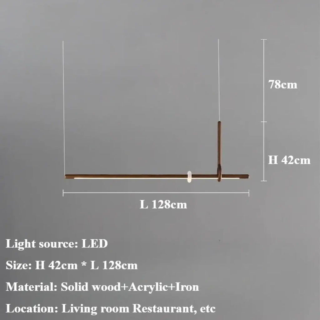 Suspension LED Bois et Acrylique Design | Mola