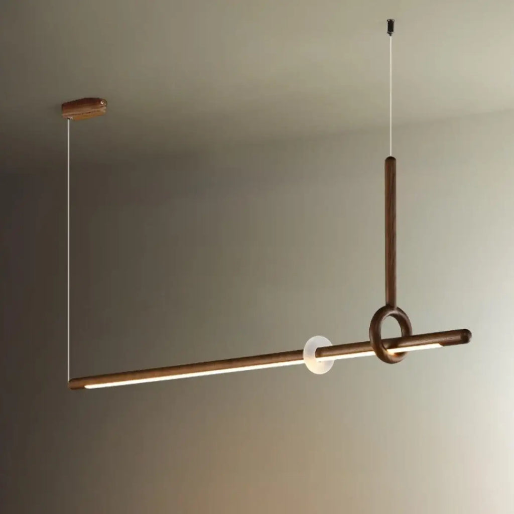 Suspension LED Bois et Acrylique Design | Mola