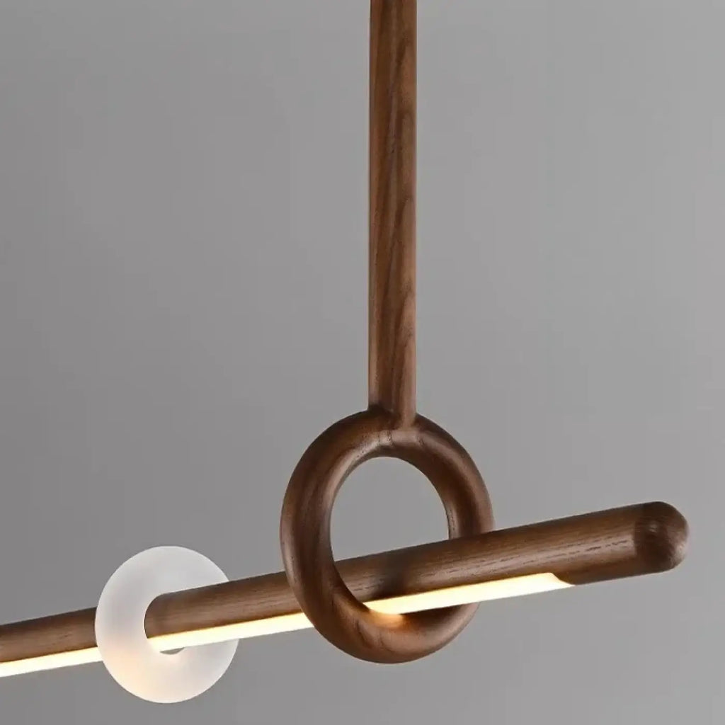 Suspension LED Bois et Acrylique Design | Mola