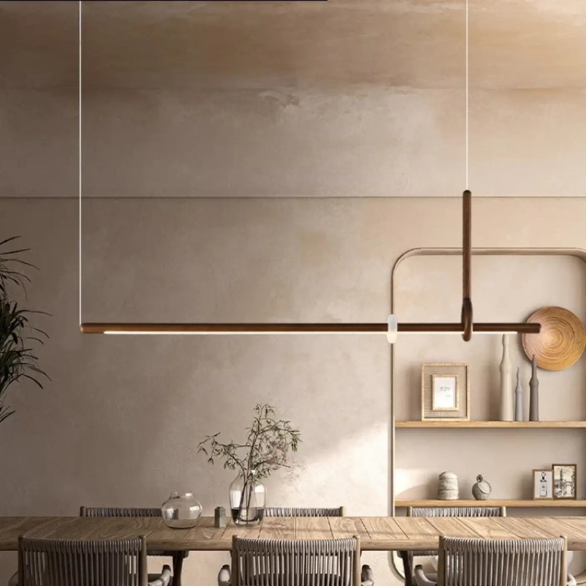 Suspension LED Bois et Acrylique Design | Mola