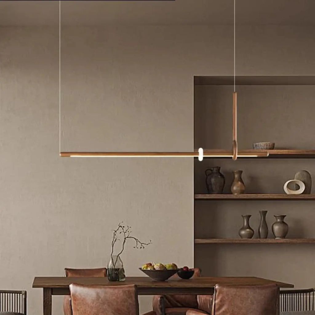 Suspension LED Bois et Acrylique Design | Mola