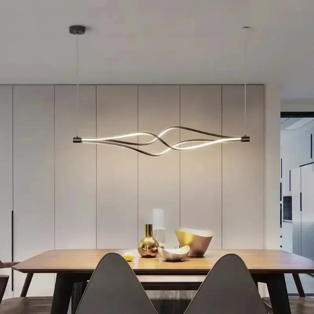 Lampe Suspendue LED Ligne Ondulée | Mili