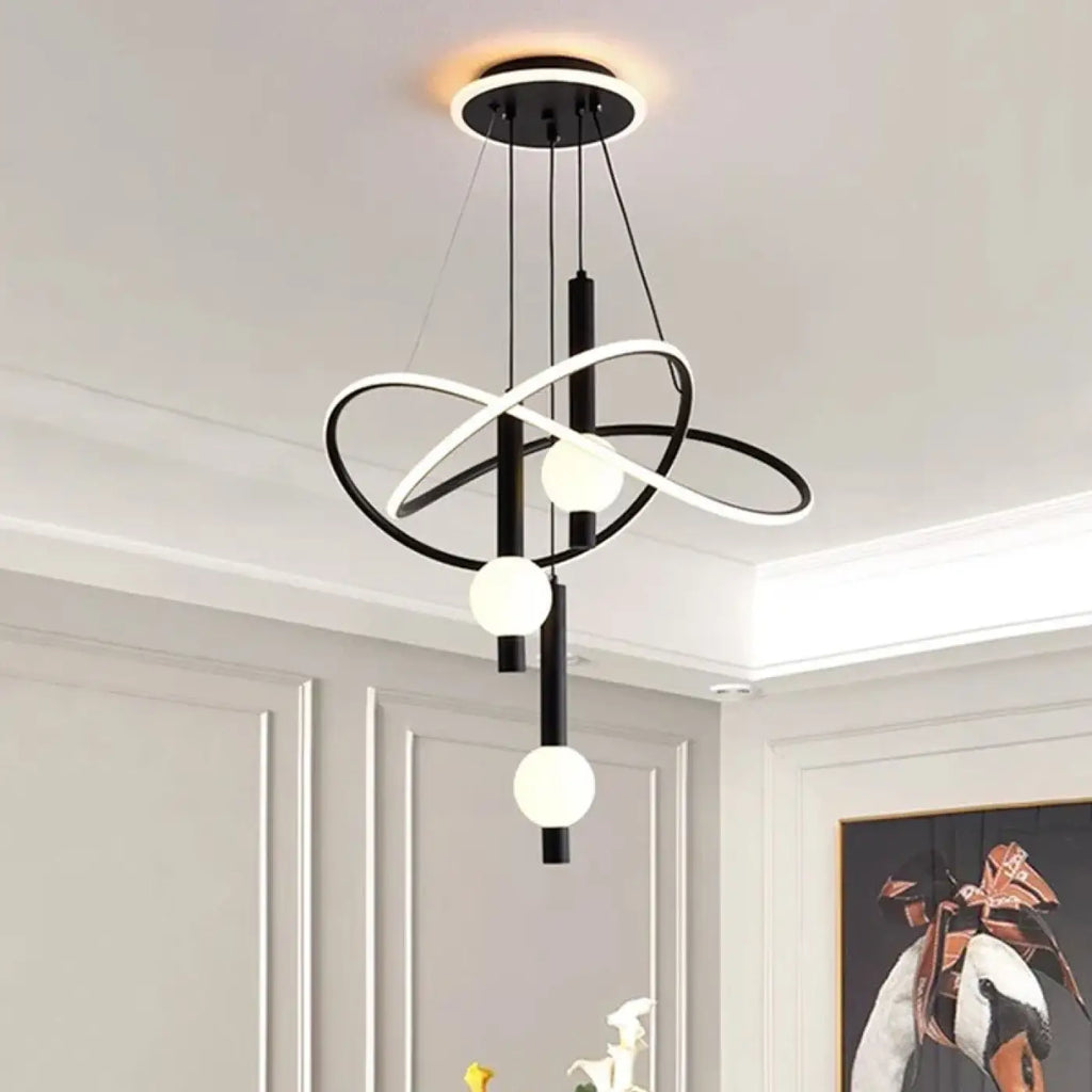 Suspension LED Dorée Noire Ou Blanche | Siva