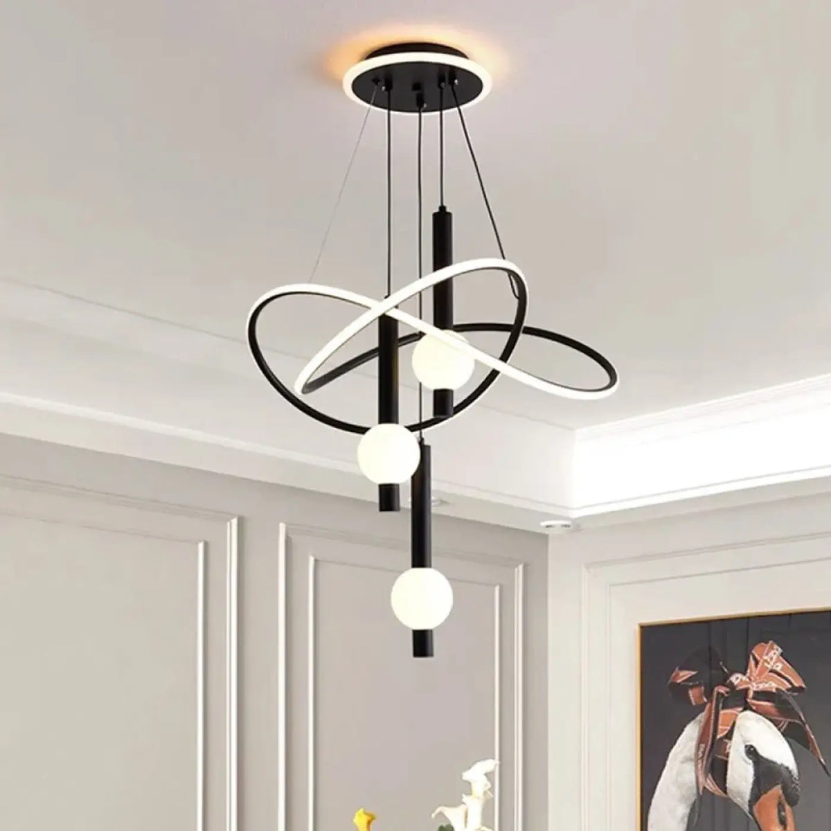 Suspension LED Dorée Noire Ou Blanche | Siva