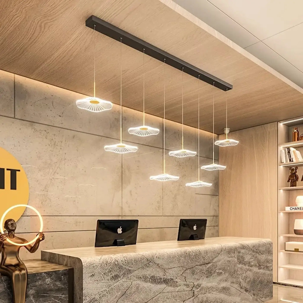 Lampe Suspendue LED en Verre | Cemo
