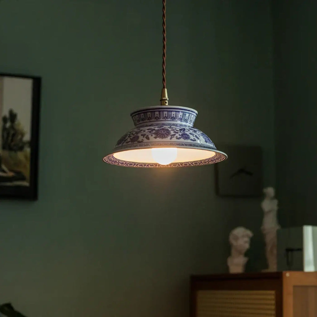 Lampe Suspendue LED en Céramique Vintage | Reva