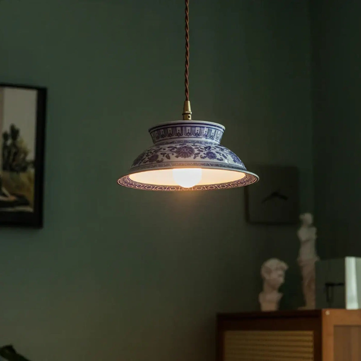 Lampe Suspendue LED en Céramique Vintage | Reva