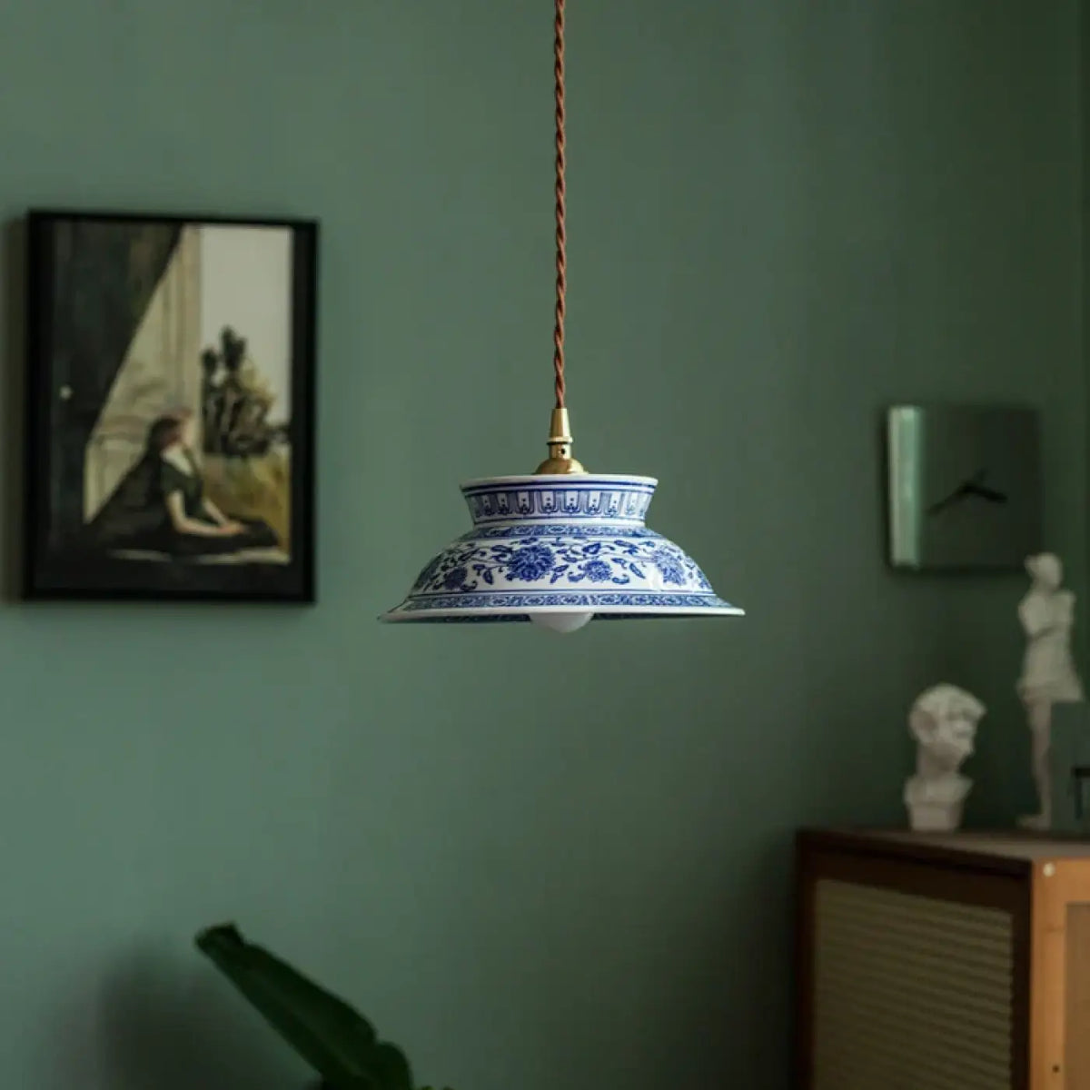 Lampe Suspendue LED en Céramique Vintage | Reva