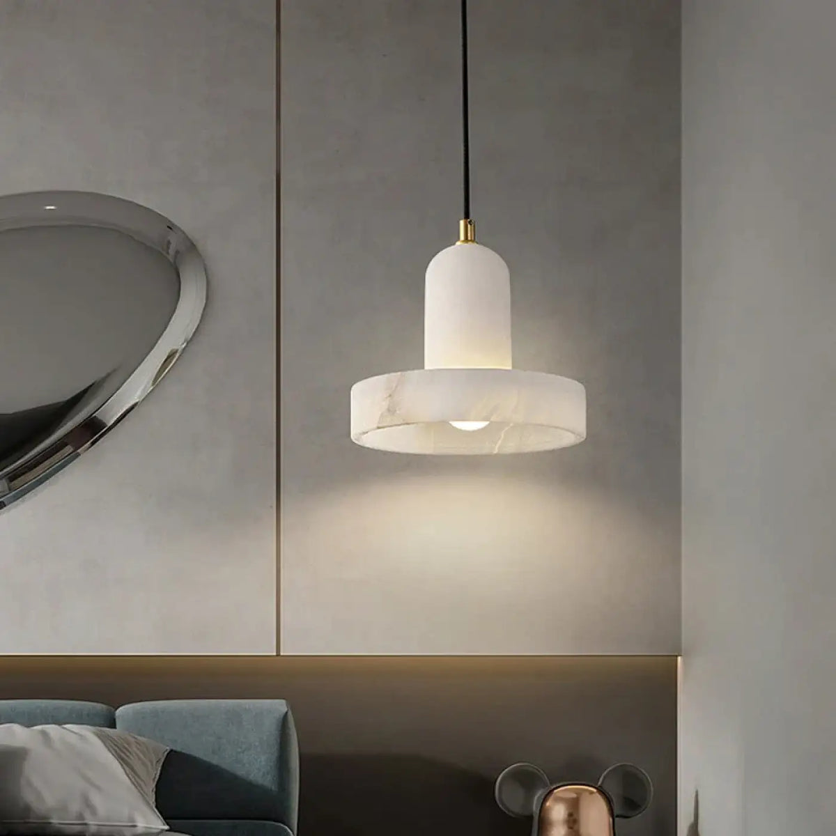 Suspension Marbre et Doré Moderne | Nuta