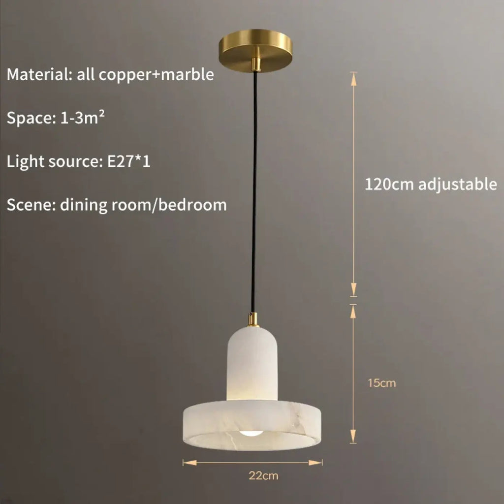 Suspension Marbre et Doré Moderne | Nuta