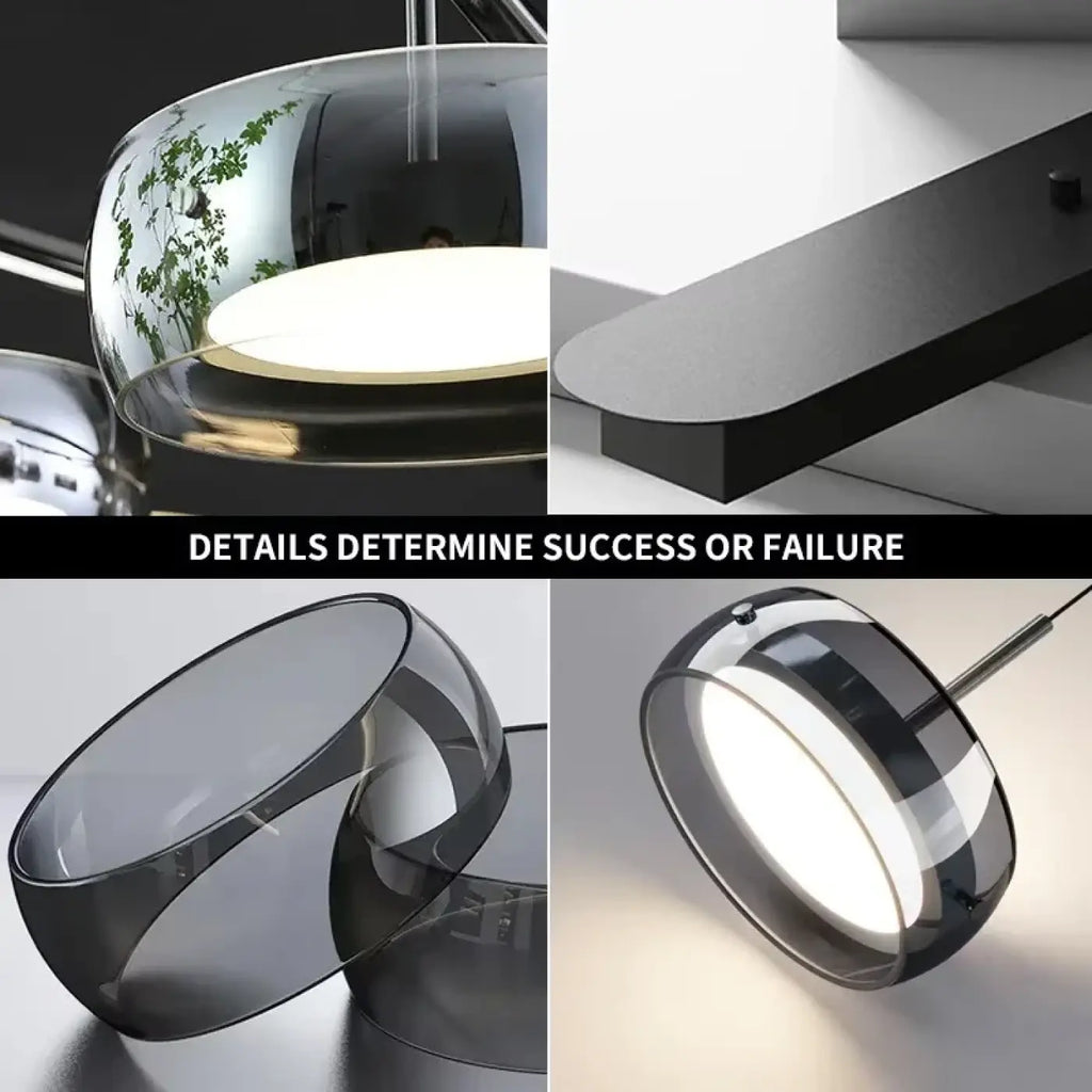 Lampe Suspendue en Verre Fumé | Pasa