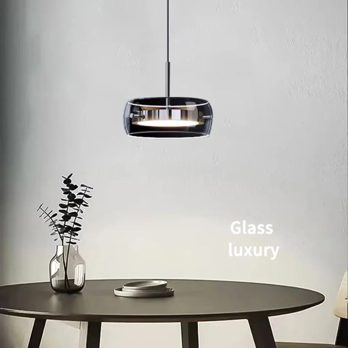 Lampe Suspendue en Verre Fumé | Pasa