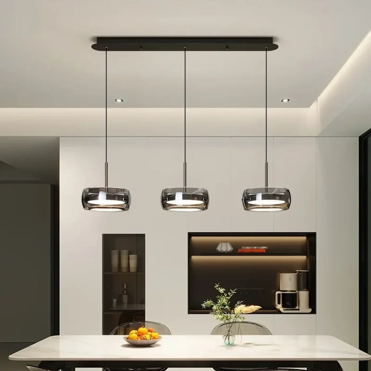 Lampe Suspendue en Verre Fumé | Pasa