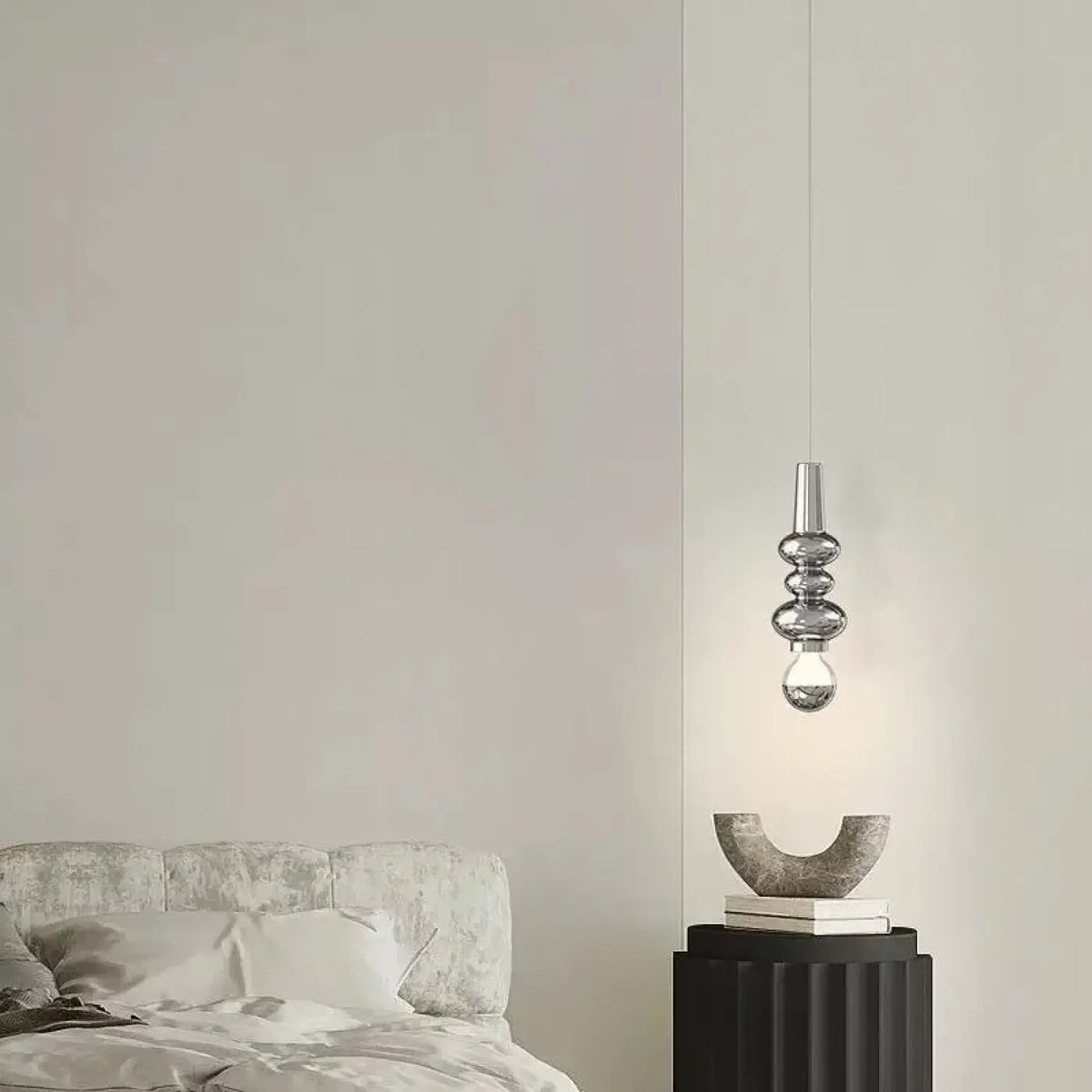 Lampe Suspendue Minimaliste en Métal et Verre | Nasa