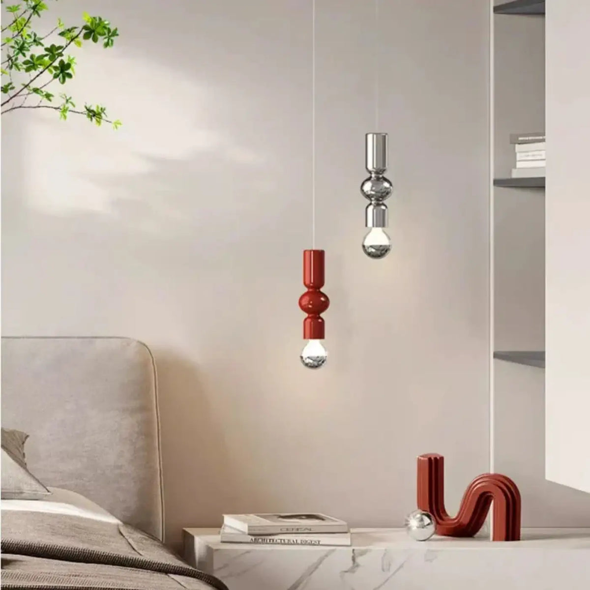 Lampe Suspendue Minimaliste en Métal et Verre | Nasa
