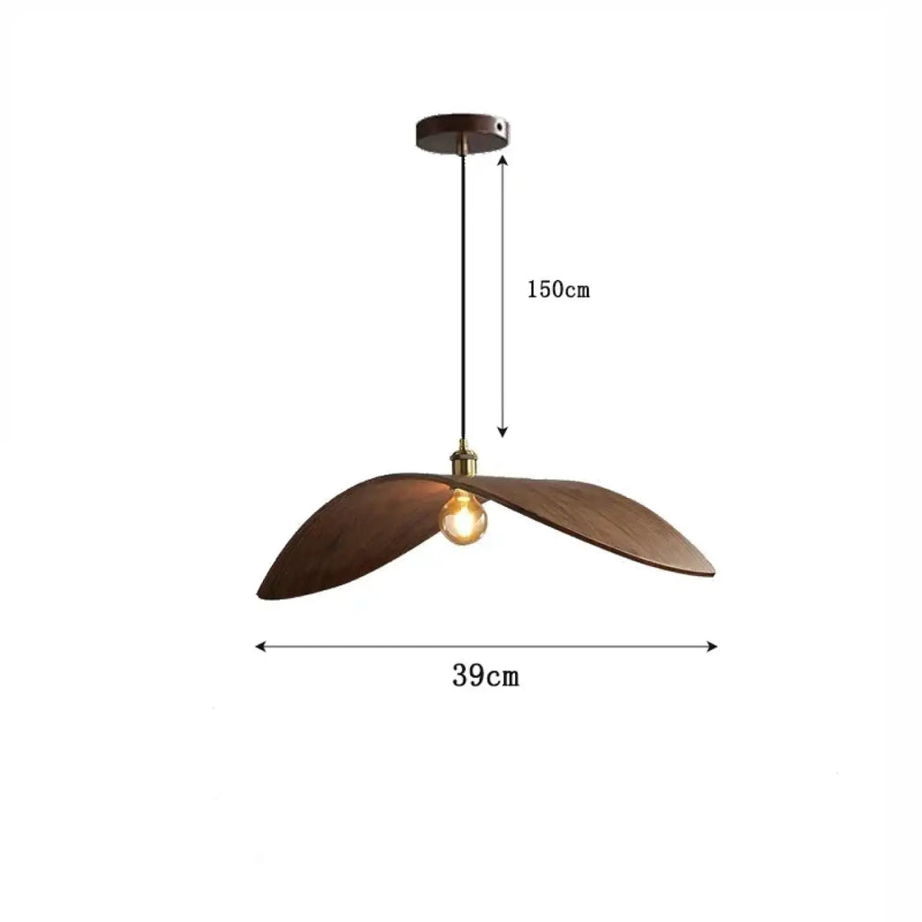 Lampe Suspendue en Bois Forme Aile | Zota