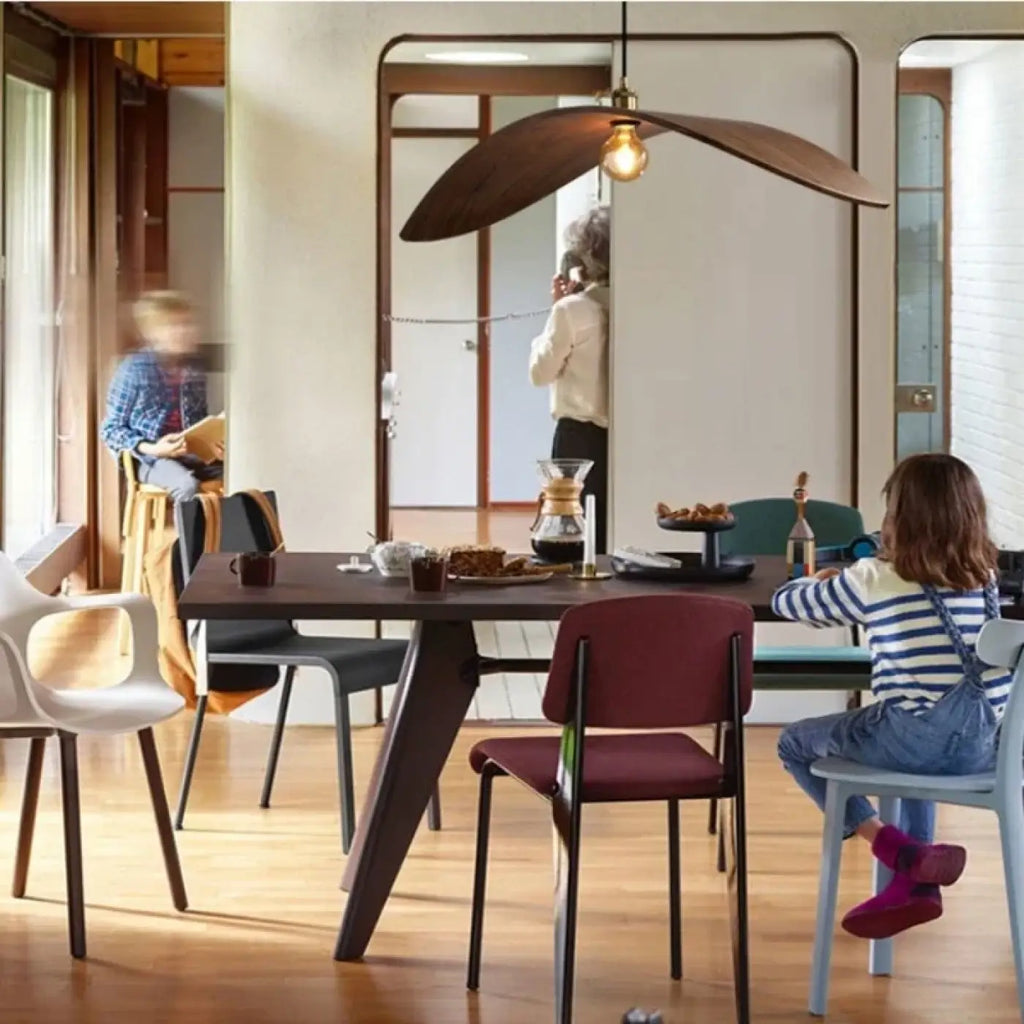 Lampe Suspendue en Bois Forme Aile | Zota