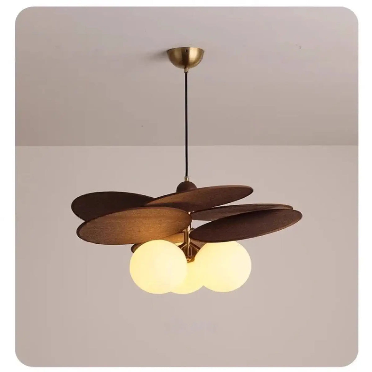 Lampe Suspendue en Bois et Métal | Vali