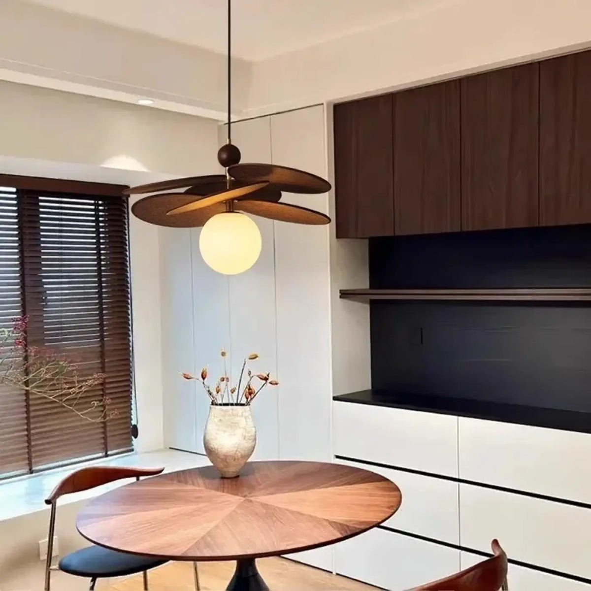 Lampe Suspendue en Bois et Métal | Vali