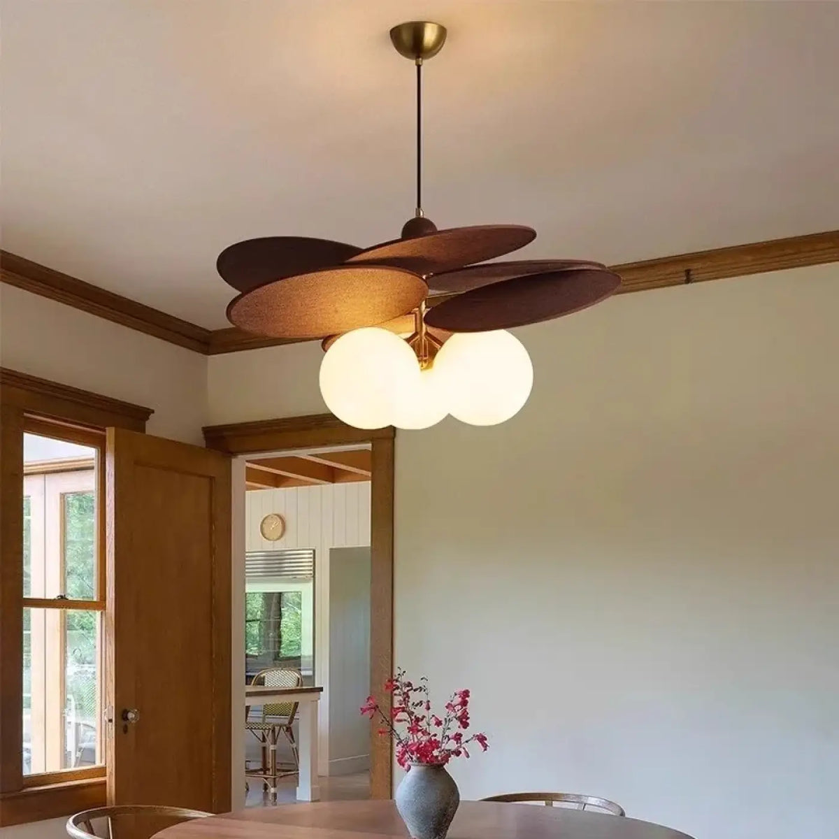 Lampe Suspendue en Bois et Métal | Vali