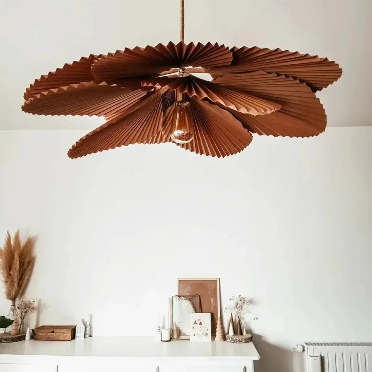 Lampe Suspendue Fleur à Pétales Plissés | Luva