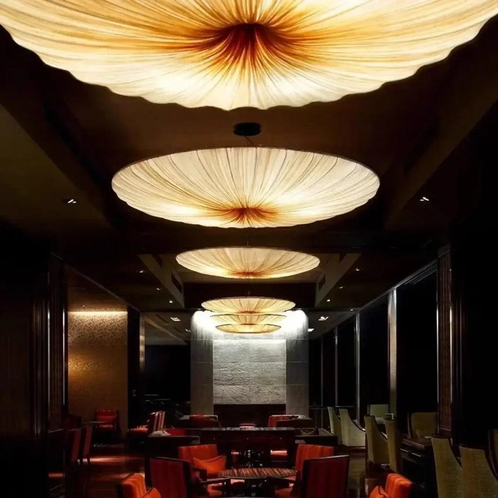 Lampe Suspendue Plissée Style Fleur | Daro