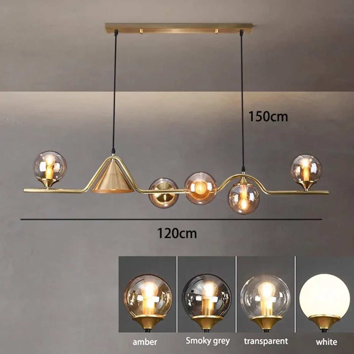 Suspension Originale à Boules en Verre | Kori