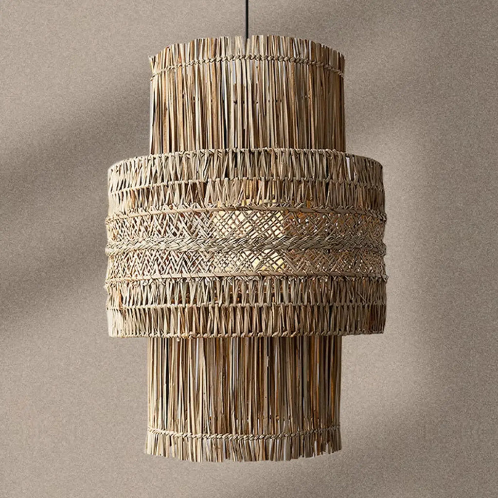 Lampe Suspendue en Osier Style Asiatique | Tiva