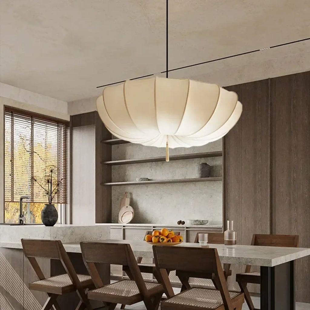 Lampe Suspendue Parapluie Blanche et Noir | Eri
