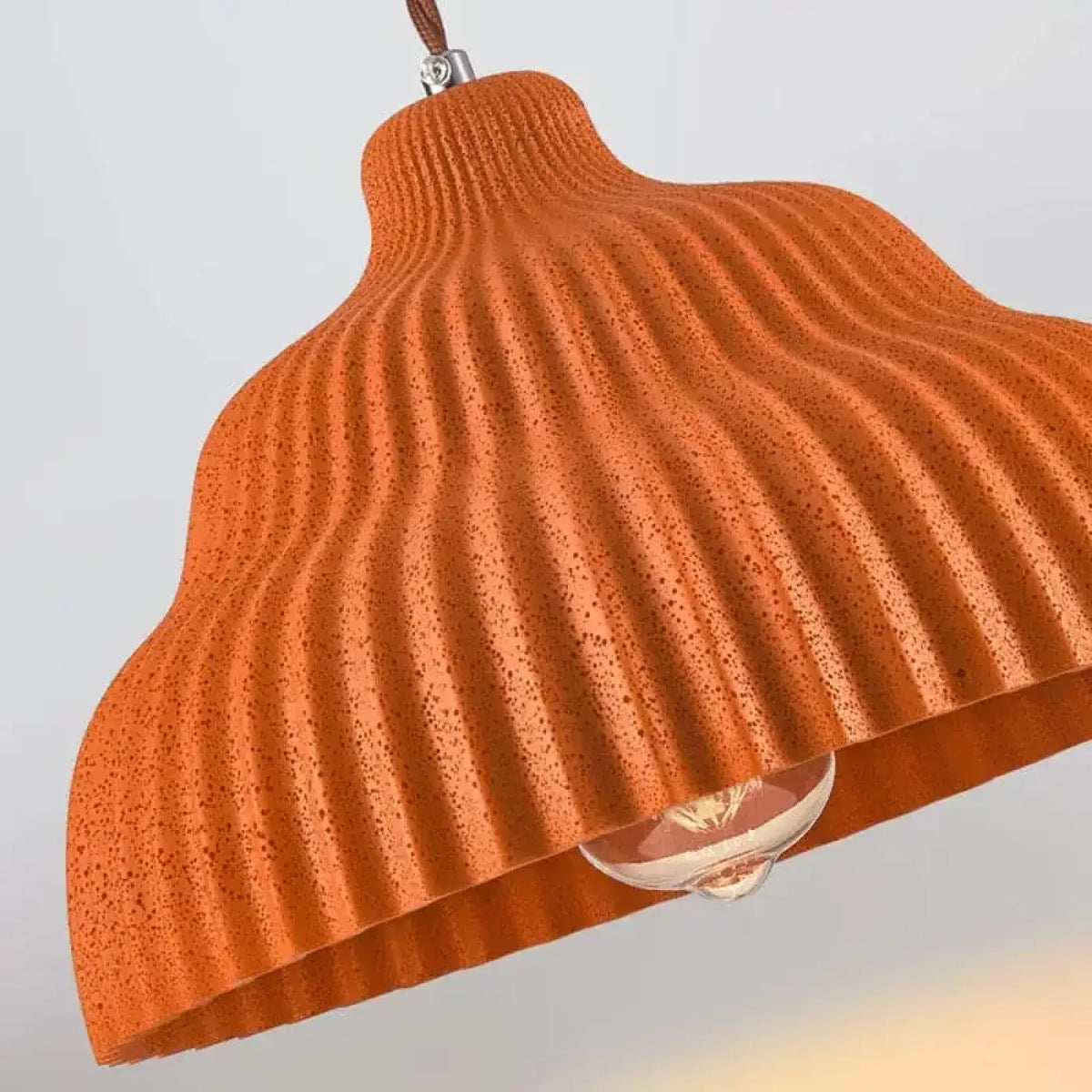 Suspension Plissée Terracotta Chaleureuse | Nuka