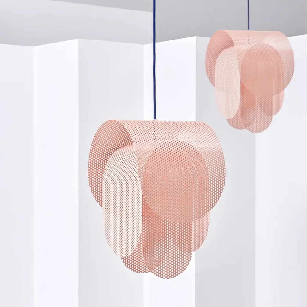 Suspension Rose Effet Grillage Design | Ina