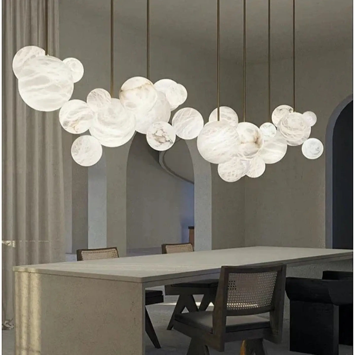 Lampe Suspendue en Albâtre Flottant | Kila