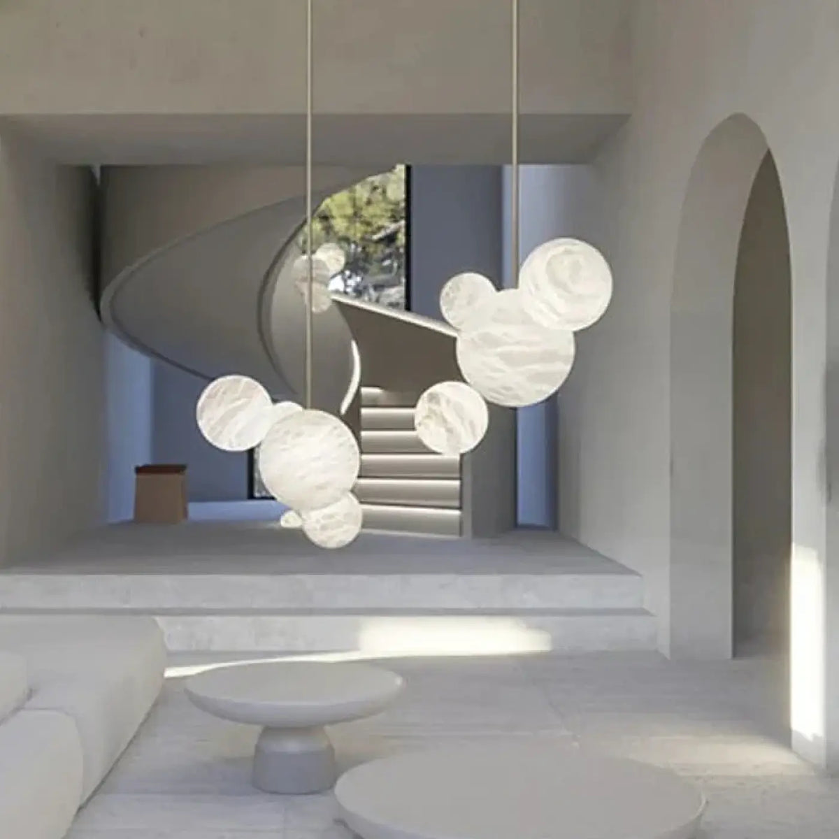 Lampe Suspendue en Albâtre Flottant | Kila