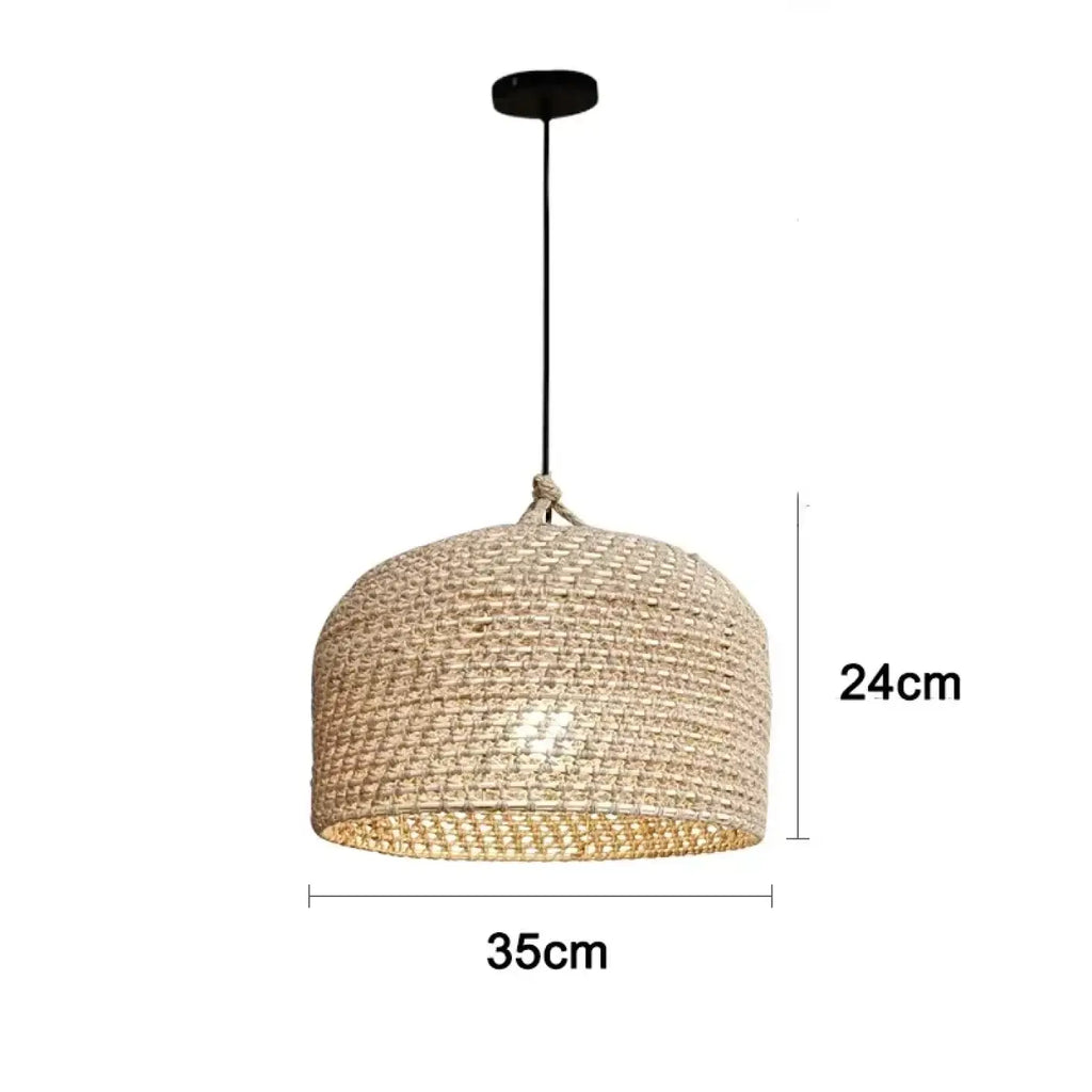 Lampe Suspendue Tissée en Osier Naturel | Ara