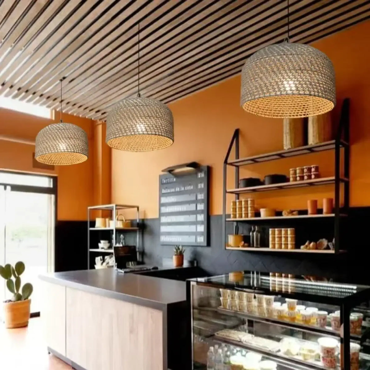 Lampe Suspendue Tissée en Osier Naturel | Ara