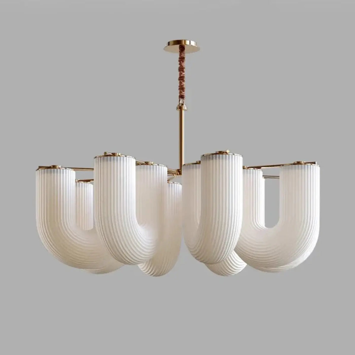 Suspension Sculpturale en Verre Blanc | Beri