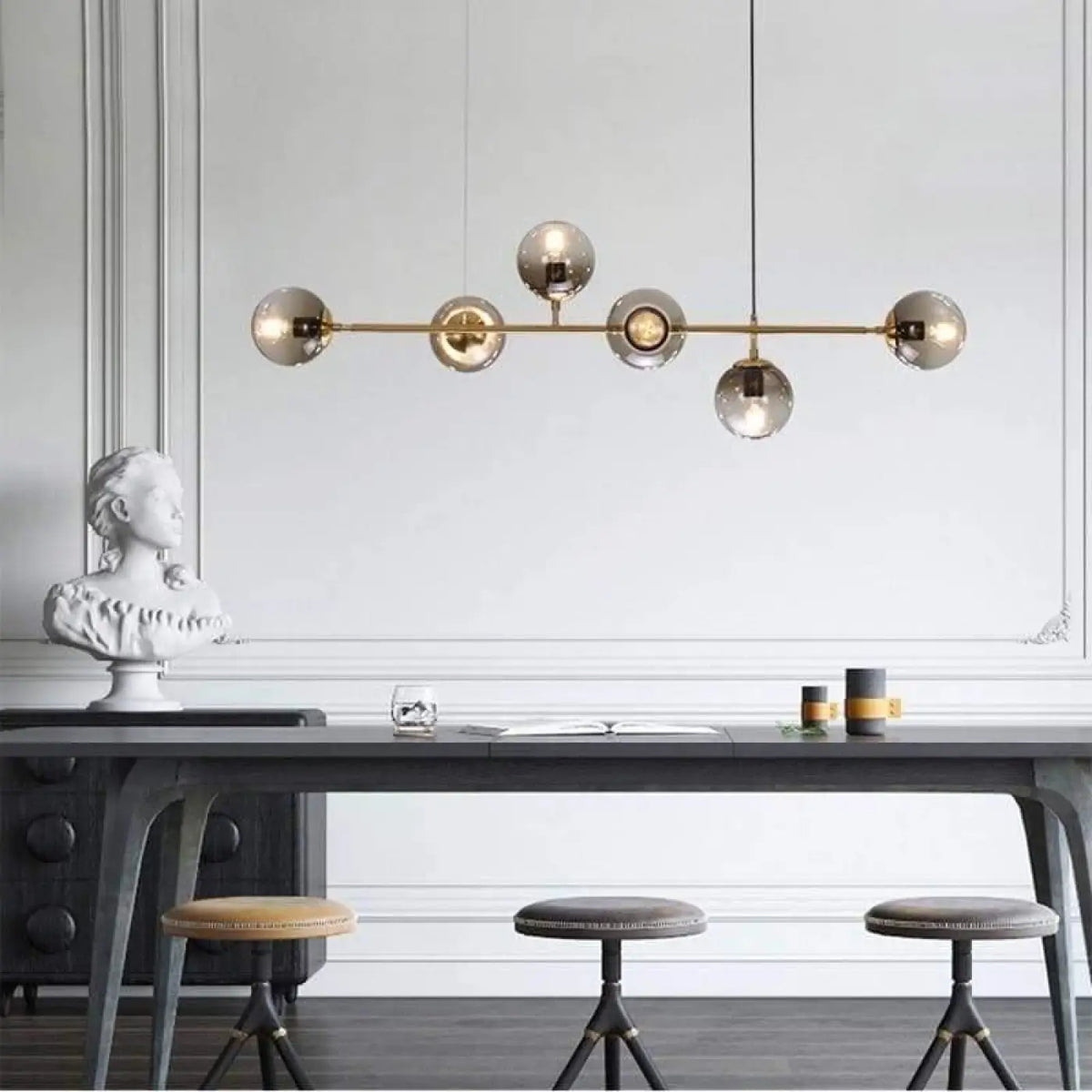 Suspension en Verre et Laiton Style | Jaro