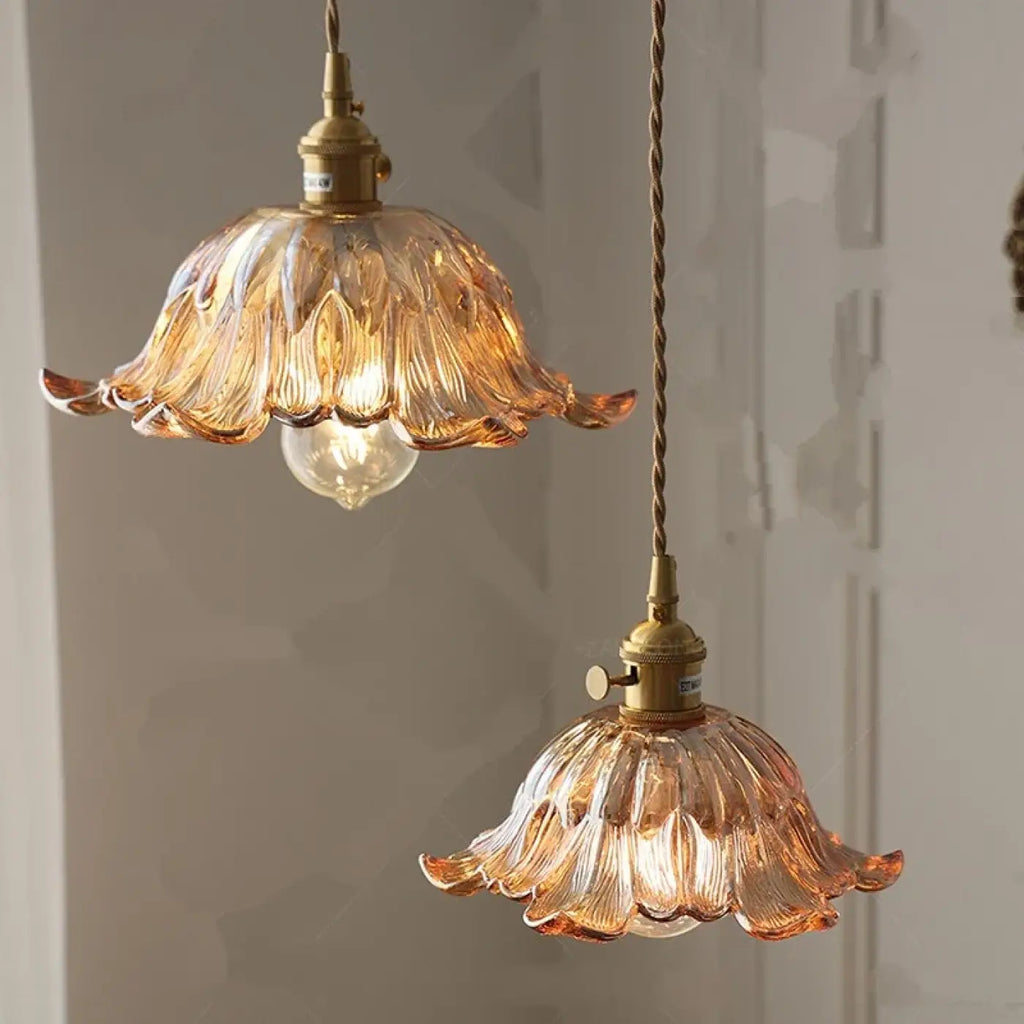 Suspension Verre Transparent Vintage | Kimo