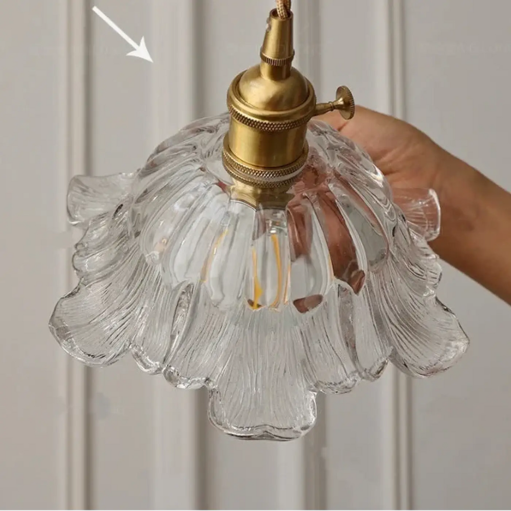 Suspension Verre Transparent Vintage | Kimo