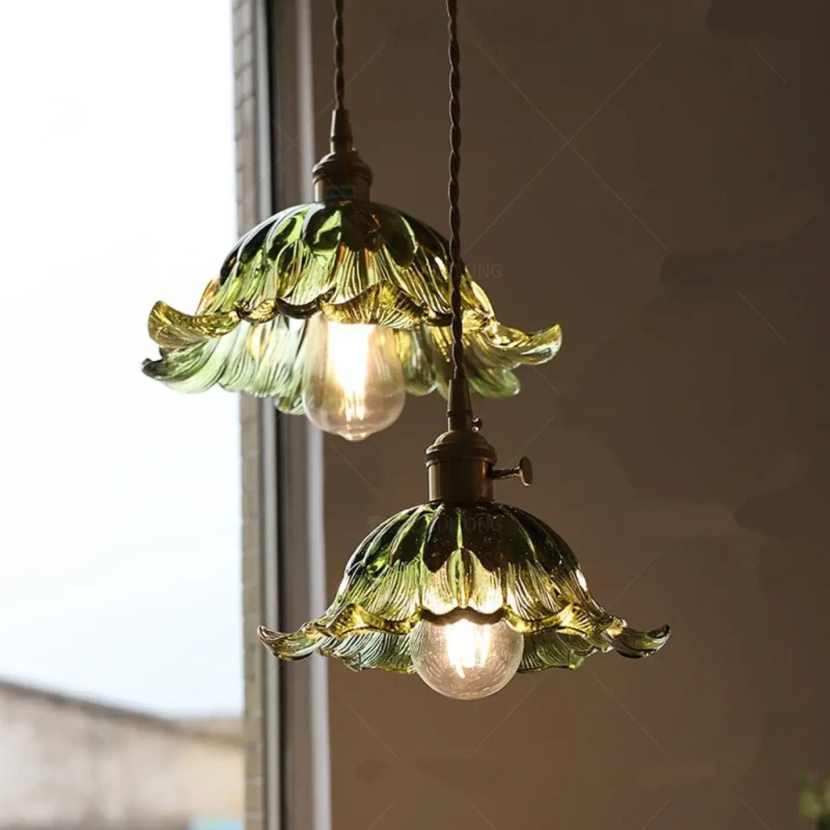Suspension Verre Transparent Vintage | Kimo
