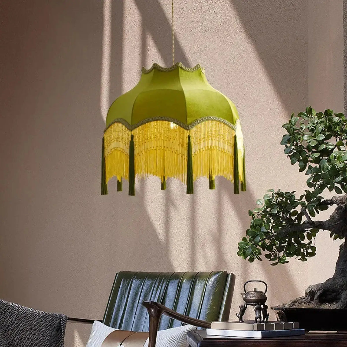 Suspension Verte Vintage Style Bar | Mora