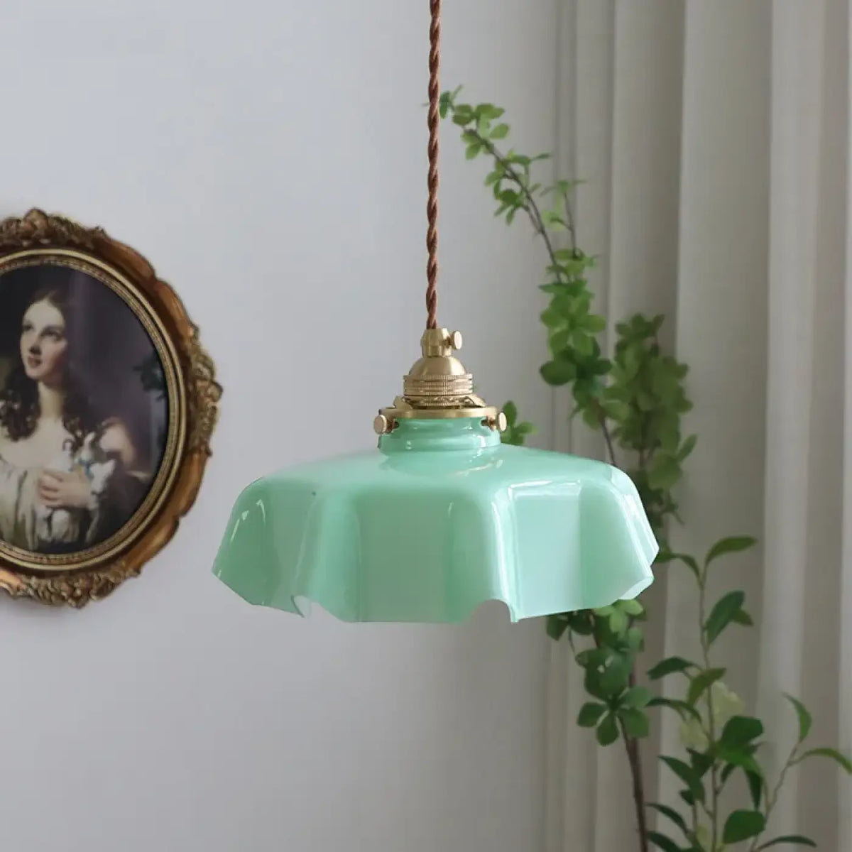 Suspension Crème en Céramique Ondulée | Kari