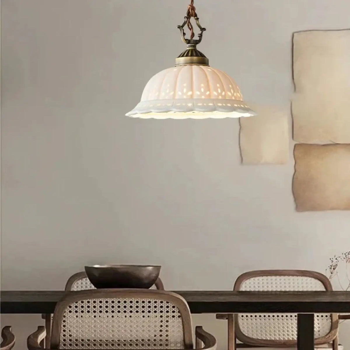 Suspension Verre Antique Style Vintage | Solo
